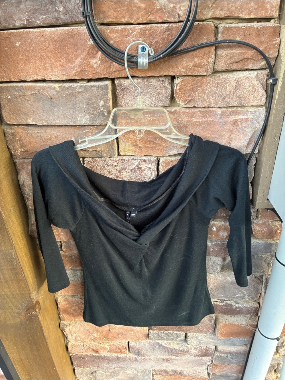 The Limited Black Off-the-Shoulder Women's Sweater Top